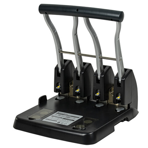 Дырокол на 4 отверстия металлический МОЩНЫЙ BRAUBERG "Heavy Duty Extra", до 150 л., 270555