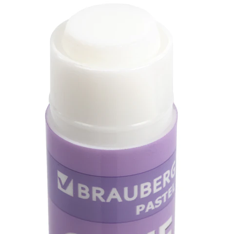 Клей-карандаш в пастельном корпусе BRAUBERG PASTEL, 15 г, PVP-основа, ассорти, 271249