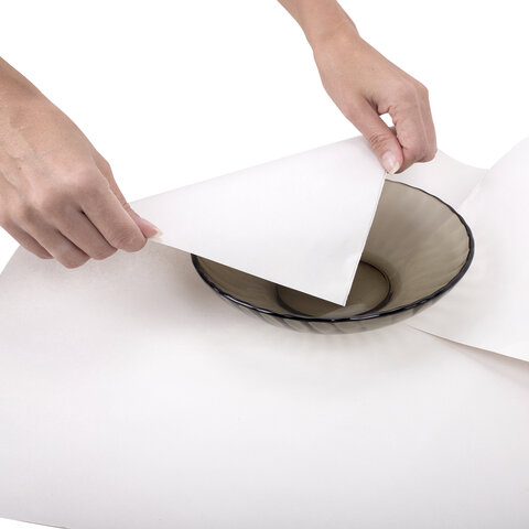 Бумага для творчества и упаковки, газетная, рулон 840 мм х 150 м, 45 г/м2, BRAUBERG, 665566