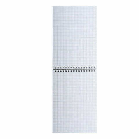 Блокнот МАЛЫЙ ФОРМАТ А6, 108х145 мм, 40 л., гребень, картон, клетка, BRAUBERG "Minimal Classic", 116428