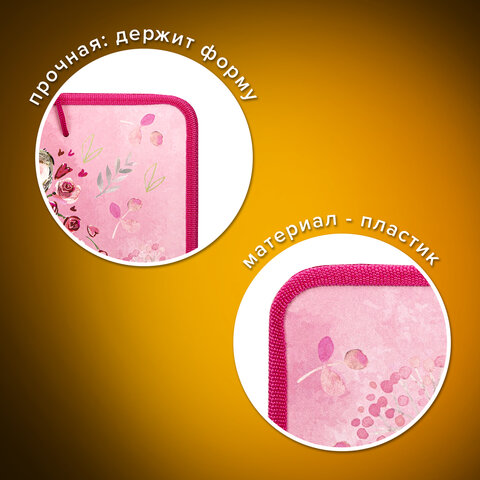 Папка для труда на молнии с ручками ПИФАГОР А4, 1 отделение, пластик, органайзер, "Mouse", 270877