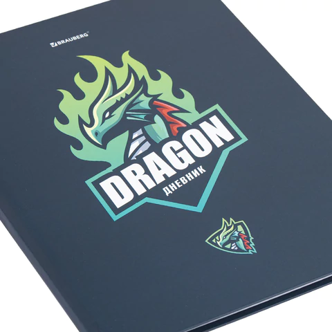 Дневник 1-11 класс 40 л., твердый, BRAUBERG, матовая ламинация, "Dragon", 107178