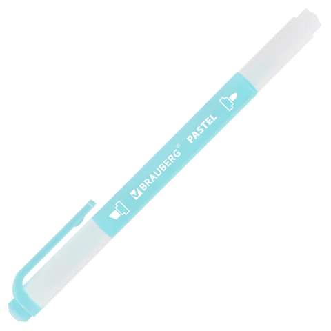 Набор текстовыделителей двусторонних 6 ПАСТЕЛЬНЫХ ЦВЕТОВ, BRAUBERG "TWIN PASTEL", линия 1-5 мм, 152518