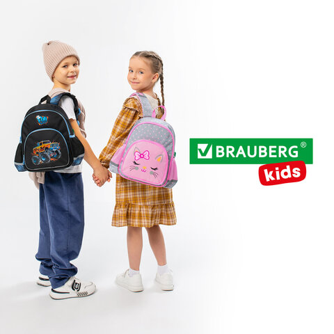 Рюкзак BRAUBERG KIDS PLAY детский, 1 отделение, 3 кармана, Tiny cutie, 29х23х12 см, 273148