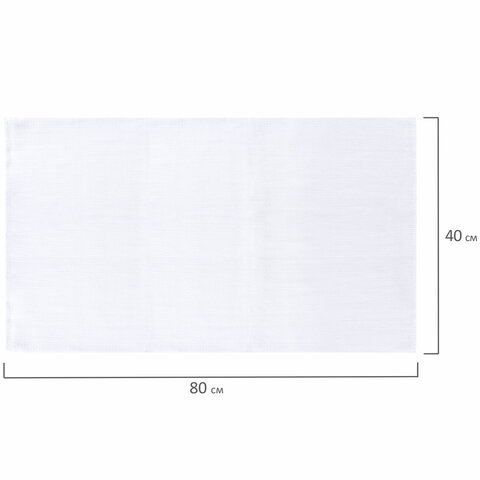 Салфетки ВАФЕЛЬНЫЕ отбеленные, 40х80 см, плотность 120 г/м2, КОМПЛЕКТ 50 шт., бюджет LAIMA, 604757