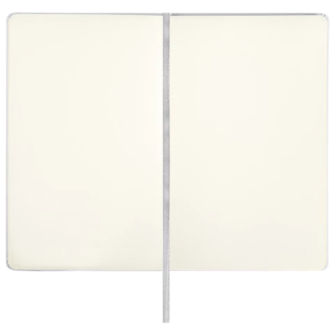 Скетчбук, слоновая кость 140 г/м2 130х210 мм, 80 л., КОЖЗАМ, резинка, BRAUBERG ART CLASSIC, белый, 113192