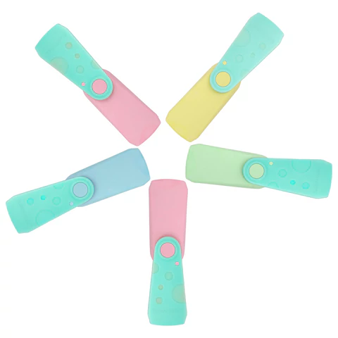 Ластик BRAUBERG "ULTRA PASTEL", 57х24х15 мм, пастельные цвета ассорти, бирюзовый пластиковый держатель, 272688