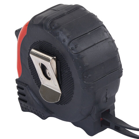 Рулетка измерительная 5 м х 19 мм, обрезиненный корпус, 3 фиксатора, RABBITEX (РАББИТЕКС) Professional, 671357