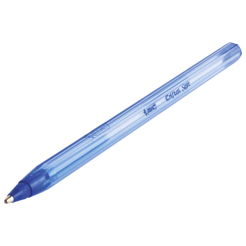 Ручка шариковая масляная BIC "Cristal Soft", СИНЯЯ, корпус тонированный, узел 1,2 мм, линия 0,35 мм, 951434