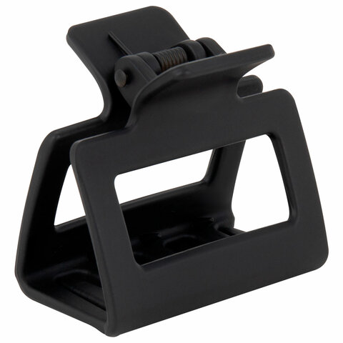 Краб для волос 5 см, soft-touch, чёрный, MONTE VITA (МОНТЕ ВИТА), 457009