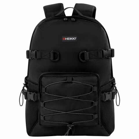 Рюкзак HEIKKI CHALLENGE (ХЕЙКИ) универсальный, карман для ноутбука, "Flex", черный, 45х32х17 см, 272579