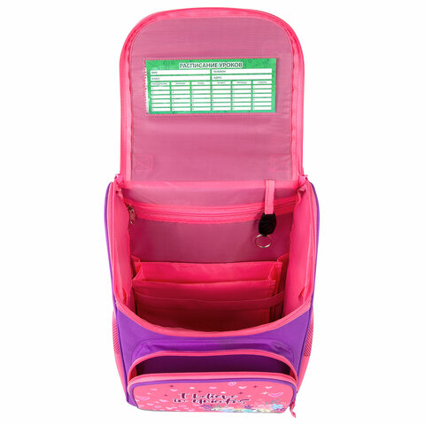 Ранец ПИФАГОР BASIC, 1 отделение, 3 кармана, эргономичная спинка, "Happy unicorn", 35х28х18 см, 271372