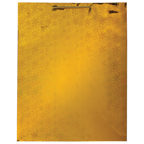 Пакет подарочный новогодний (1 шт.) 41x19x49 см (XXL), ГОЛОГРАФИЯ, ассорти 3 цвета, ЗОЛОТАЯ СКАЗКА, 609613