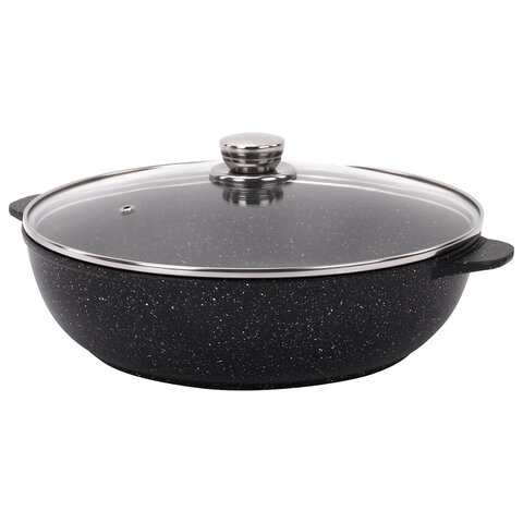 Жаровня 4 л с жаропрочной крышкой, пятислойное антипригарное покрытие, ГАРДАРИКА "Орион", 1828-04-10