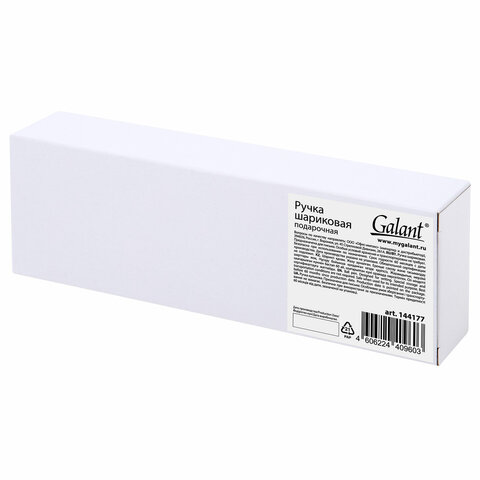 Ручка подарочная шариковая GALANT "Bernini", корпус черный, детали золото, узел 0,7 мм, линия письма 0,5 мм, синяя, 144177