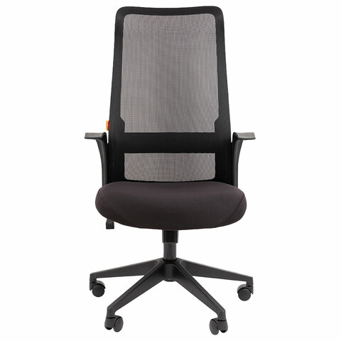 Кресло офисное Chairman CH 573, сетка/ткань, черное, 7134740