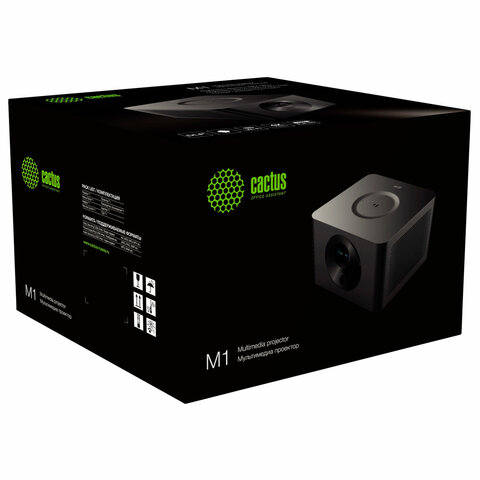 Проектор CACTUS CS-M1.SG, DLP, 1920x1080, 16:9, 6000 лм, 200000:1, 1,9 кг