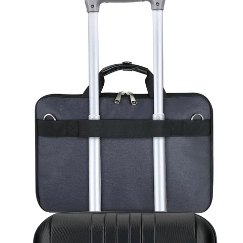 Сумка портфель BRAUBERG MODERN с отделением для ноутбука 15-16", откидная крышка, серая, 29х42х11 см, 270828