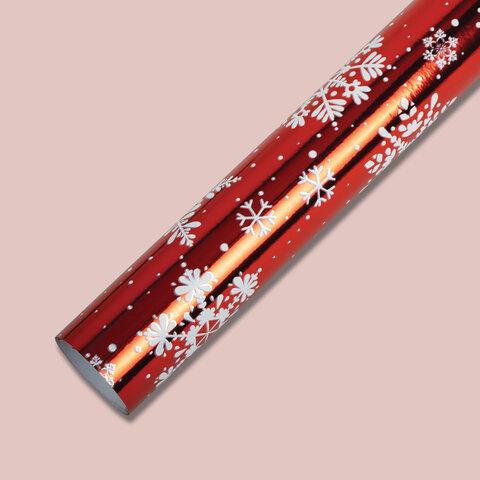 Бумага упаковочная подарочная С ЭФФЕКТАМИ новогодняя НАБОР 3 шт., "Xmas Pattern" 70х100 см, ЗОЛОТАЯ СКАЗКА, 591935