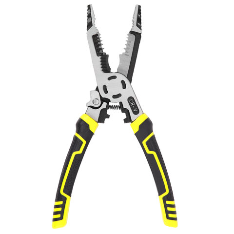 Плоскогубцы многофункциональные 15 в 1, 225 мм, CR-V – хромванадиевая сталь, ГРАНДМАСТЕР, PL-225, 671258