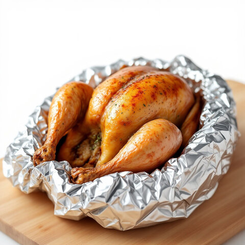 Фольга пищевая 29 см х 7 м, 20 мкм, ЭКСТРА ПРОЧНАЯ, САЯНСКАЯ ФОЛЬГА в пленке, ГРИЛЬ 7П-290х35