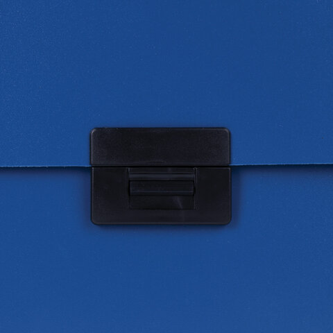 Портфель пластиковый STAFF А4 (330х235х36 мм), 7 отделений, индексные ярлыки, синий, 229242