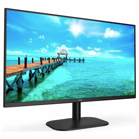 Монитор AOC 27B2H 27" (68,6 см), 1920x1080, 16:9, IPS, 7 ms, 250 cd, HDMI, VGA, черный