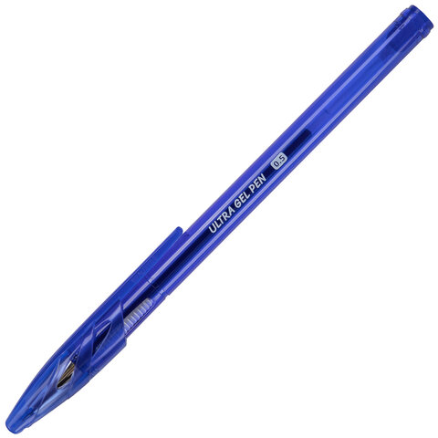 Ручки гелевые BRAUBERG "ULTRA GEL", НАБОР 10 ШТУК (4 ЧЕРНЫХ, 4 СИНИХ, 2 КРАСНЫХ), стандартный наконечник 0,5 мм, линия 0,35 мм, 144270