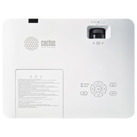 Проектор CACTUS CS-S2.WT, 3 LCD, 1024x768, 16:9, 4:3, 40000 лм, 15000:1, 3,26 кг
