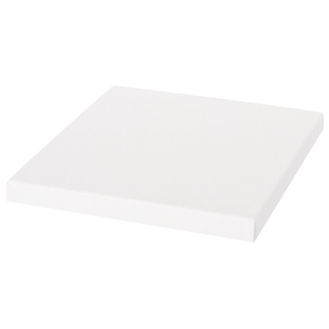 Холст на подрамнике BRAUBERG ART BASIC, 20х20 см, 280 г/м2, хлопок, мелкое зерно, грунт, 192664