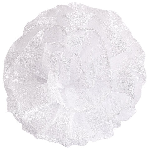 Бант для волос 8х10 см, 10х12 см, 8 см на резинке, белый, АССОРТИ, MONTE VITA (МОНТЕ ВИТА), 457117