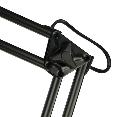 Настольная лампа светильник Бета на струбцине, цоколь Е27, чёрный