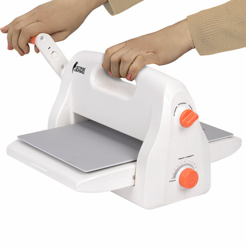 Машинка для вырубки и тиснения 210х300 мм с инструментами "ОС-4", формат А4, ОСТРОВ СОКРОВИЩ, 665679, 860-102-519