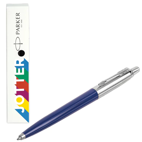 Ручка шариковая PARKER "Jotter Plastic CT", корпус синий, ежедневник А5 синий, пакет, 880896