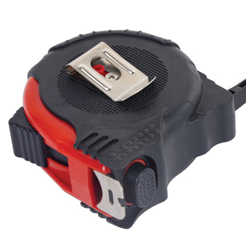 Рулетка измерительная 5 м х 19 мм, обрезиненный корпус, 3 фиксатора, RABBITEX (РАББИТЕКС) Professional, 671357