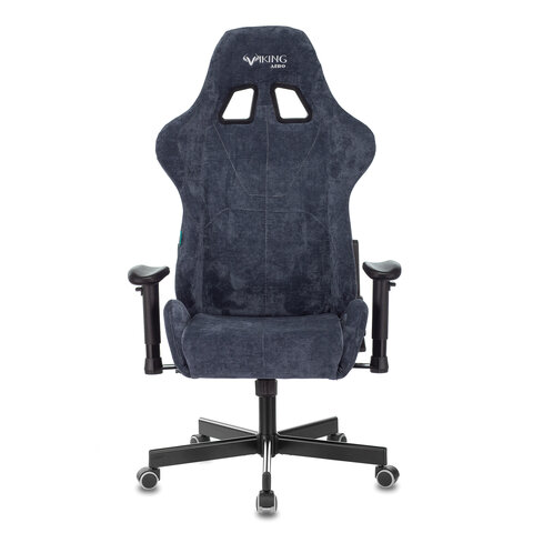 Кресло компьютерное Zombie VIKING KNIGHT, 2 подушки, ткань, синее, 1372993