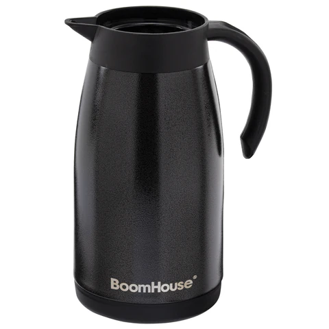 Чайник-термос 1 л, BOOMHOUSE (БУМХАУС) COFFEE BREAK, нержавеющая сталь SUS304, черный, ТЕРМОЧАЙНИК, 700328