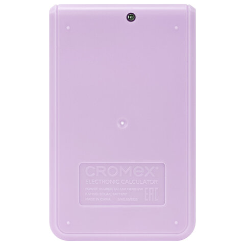 Калькулятор карманный CROMEX (КРОМЕКС) CX-210N-LV (96х62 мм), 8 разрядов, двойное питание, сиреневый, 273836