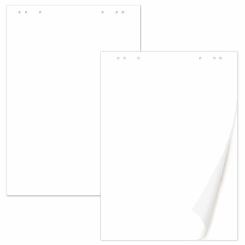 Блокнот для флипчарта 65 г/м2, STAFF 60x90 см, 20 листов, белый (ЧИСТЫЙ), 116359