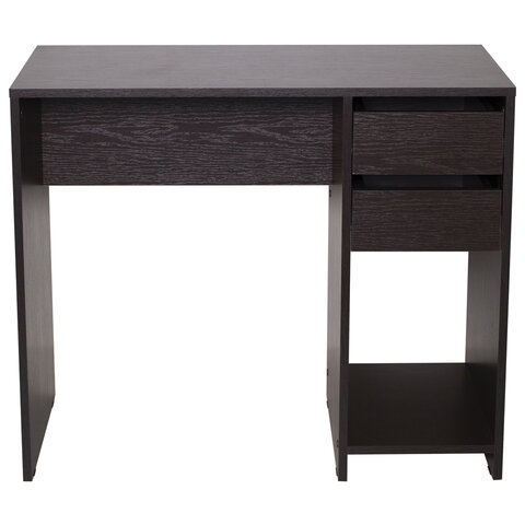 Стол письменный/компьютерный BRABIX "Scandi CD-017", 900х450х750 мм, 2 ящика, венге, 641896, ЦБ013706-3