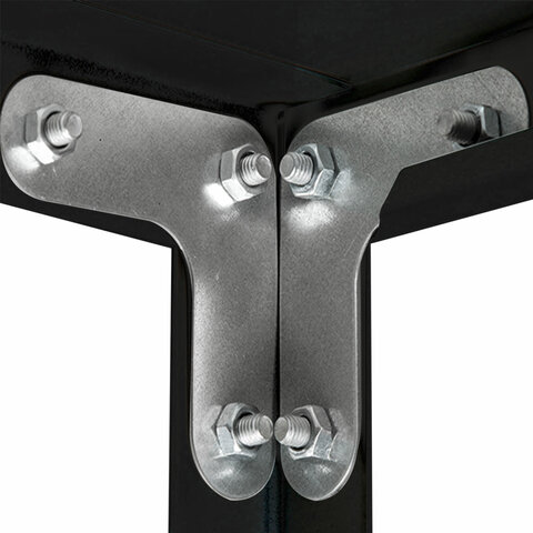 Стеллаж металлический BRABIX "ГРАФИТ MS KD-180/50-5", лофт, 1800х1000х500 мм, 5 полок, 291270, S240BR145593