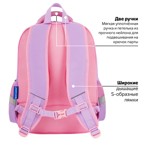 Рюкзак BRAUBERG FAVOUR, 2 отделения, 3 кармана, "Hide and seek", 40х29х15 см, 273122