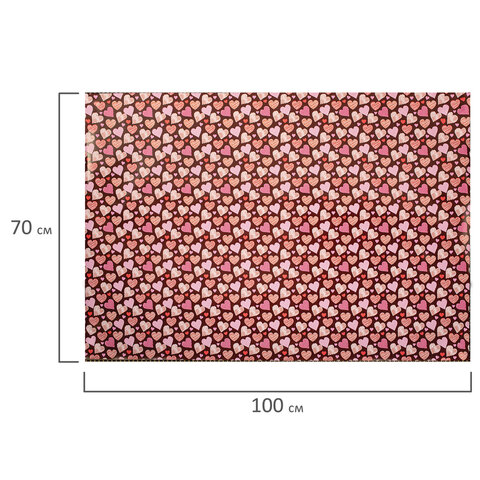 Бумага упаковочная подарочная мелованная "Love Story", 70x100 см, 10 дизайнов ассорти, ЗОЛОТАЯ СКАЗКА, 591916