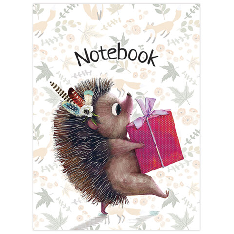 Блокнот МАЛЫЙ ФОРМАТ А7 75x105 мм, 40 л., гребень, фольга, TWIN лак, клетка, "МИКС 5" (6 видов), 099104