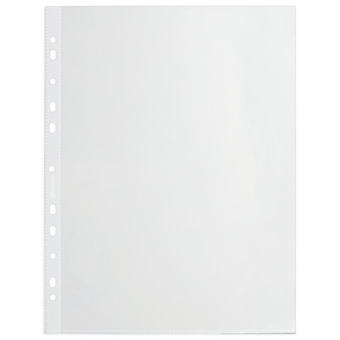 Папки-файлы перфорированные А4 BRAUBERG "EXTRA 900", КОМПЛЕКТ 50 шт., гладкие, ПЛОТНЫЕ, 90 мкм, 229670