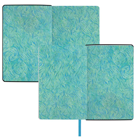Ежедневник недатированный А5 (138х213 мм), BRAUBERG VISTA, под кожу, гибкий, 136 л., "Van Gogh", 111983
