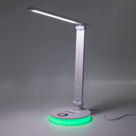Настольная лампа-светильник, ночник SONNEN RG-001, 30 LED, 6 Вт, 3 режима, RGB-подсветка, белый, 238774