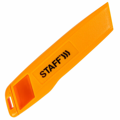 Нож универсальный мощный STAFF PRO, автофиксатор, ABS-пластик, 238734