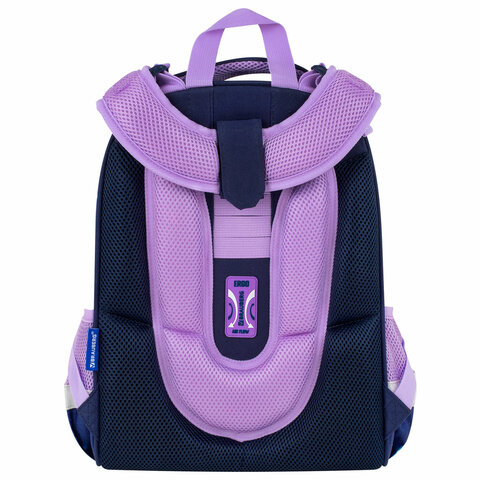 Ранец BRAUBERG PREMIUM, 2 отделения, с брелоком, "Night catcher", СВЕТЯЩИЙСЯ, 38х29х16 см, 273099