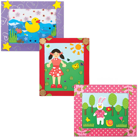 Пористая резина/фоамиран А4, 2 мм, НАБОР, 5 листов, 5 цветов, пастельные цвета, блестки, ОСТРОВ СОКРОВИЩ, 660077